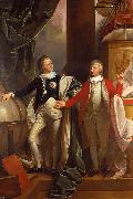 Benjamin West Prince Edward and William IV of the United Kingdom. USA oil painting artist
